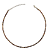 Colar Choker Feminina Cinza Boreal com Cristais Delicados - Imagem 1