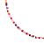 Colar Choker Feminina Tons Rosa com Cristais E Entremeios - Imagem 2