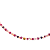 Colar Choker Feminina Tons Rosa com Cristais E Entremeios - Imagem 3