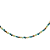 Choker Feminina Tons de Azul com Cristais e Hematita Dourada - Imagem 2