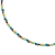 Choker Feminina Tons de Azul com Cristais e Hematita Dourada - Imagem 3