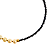 Colar Feminino Metade Pérolas e Metade Cristais Preto com Hematita Dourada - Imagem 3