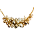 Colar Feminino Médio com Pérolas Dourado e Branco Elegante - Imagem 3