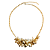 Colar Feminino Médio com Pérolas Dourado e Branco Elegante - Imagem 1