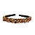 Tiara Feminina Fina de Luxo Bordada Com Pedrarias Marrom T470 - Imagem 1