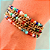 Pulseira 5 Voltas Feminina com Cristais Colorido e Corrente  873P - Imagem 2
