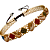 Bracelete Feminino Ajustável Colorido de Macramê com Pérolas - Imagem 3