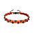 Bracelete Bordado Ajustável Feminino Colorido com Cristais - Imagem 1