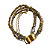 Pulseira Feminina 5 Voltas de Macramê com Cristais e Corrente 877P - Imagem 3