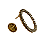 Broche Dourado com Strass Cristal Feminino   Broche01 - Imagem 3