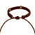 Pulseira de Macramê Marrom Feminina com Entremeio Dourado 878P - Imagem 4