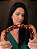 Tiara Bordada de Luxo Fina Com Pedrarias Vermelha e Dourado T474 - Imagem 2