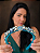 Tiara Bordada Feminina de Luxo com Pedrarias Pingente em Tons de Azul T476 - Imagem 2