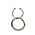 Pulseira Feminina Ajustavel com Pérolas branca e Macramê Marrom 881P - Imagem 4