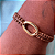 Pulseira de Macramê Ajustável Marrom com Pingente Orgânico 891P - Imagem 2