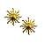 Brinco de Sol Dourado de Aço BM2205 - Imagem 1