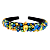 Tiara Bordada de Luxo Média Brasil com Pedrarias Verde, Amarelo e Azul T484 - Imagem 1