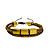 Pulseira Dupla Ajustável de Strass com Pingentes Dourado  897P - Imagem 1