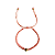 Pulseira Ajustavel de Macramê Rosa Bebê com Pingente Gota 896P - Imagem 3