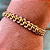 Pulseira Ajustável de Macramê Bege com Entremeios Dourados 901P - Imagem 2