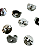 Kit com 5 Pares de Tarraxas para Brincos 8mm Folheadas a Prata Hipoalergênicas - Imagem 3