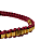 Pulseira de Macramê Marsala com Tubo de Metal Dourado 905P - Imagem 3