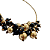 Colar Dourado de Esferas Douradas e Pretas CL875 - Imagem 2