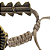 Pulseira Ajustável com Pingente Leque Ouro Velho 911P - Imagem 3