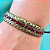 Bracelete Ajustável Marsala com Pingente Ouro Velho - Imagem 2
