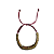 Bracelete Ajustável Marsala com Pingente Ouro Velho 913P - Imagem 4