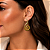 Brinco Grande Espiral Orgânico Dourado BG2219 - Imagem 3