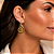Brinco Grande Espiral Orgânico Dourado BG2219 - Imagem 2