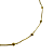 Colar de Aço com Bolinhas Douradas CL894 - Imagem 3