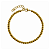 Pulseira de Aço com Bolinhas Dourada 922P - Imagem 1
