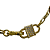 Colar Dourado com Pingente Cadeado Cristais Branco CL890 - Imagem 3