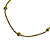 Pulseira de Bolinhas em Aço Dourado 920P - Imagem 3