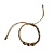 Pulseira de Macramê Bege e Dourado com Pingentes 927P - Imagem 2