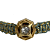 Pulseira de Macramê Verde e Dourado com Pingente Fé e Ponto de Luz 929P - Imagem 2