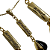 Colar Dourado Virtudes com Gota Preta e Dourado CL899 - Imagem 3