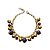 Pulseira de Esferas Douradas Roxa e Cobre 932P - Imagem 1