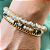 Pulseira 3 Voltas Dourada com Cristais Off White e Pedras Naturais 935P - Imagem 2