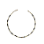 Choker de Pedras Naturais e Cristais Branco Leitoso CL898 - Imagem 1