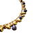 Colar de Esferas Douradas Roxo e Cobre CL900 - Imagem 2