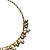 Colar de Esferas Dourado com Cristais Brancos CL899 - Imagem 3