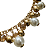 Colar de Esferas Dourado com Cristais Brancos CL899 - Imagem 2