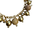 Pulseira de Esferas Douradas e Nude - Imagem 3