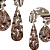 Brinco Grande Martelado com Gotas Penduradas - Imagem 6