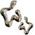 Brinco Orgânico de Metal Com Linhas - Imagem 6