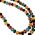 Choker de Cristais Coloridos com Quadradinhos Dourados - Imagem 3