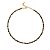 Choker de Cristais Coloridos com Quadradinhos Dourados - Imagem 1